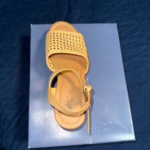 Yellow Woven Sandals